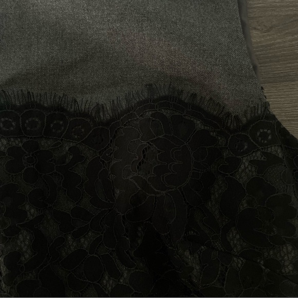 NWT Banana Republic Gray and Black Lace Overlay Sleeveless Sheath Dress - Picture 8 of 14